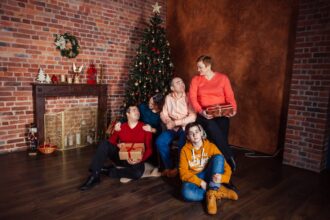 Photo christmas family conflict resolution