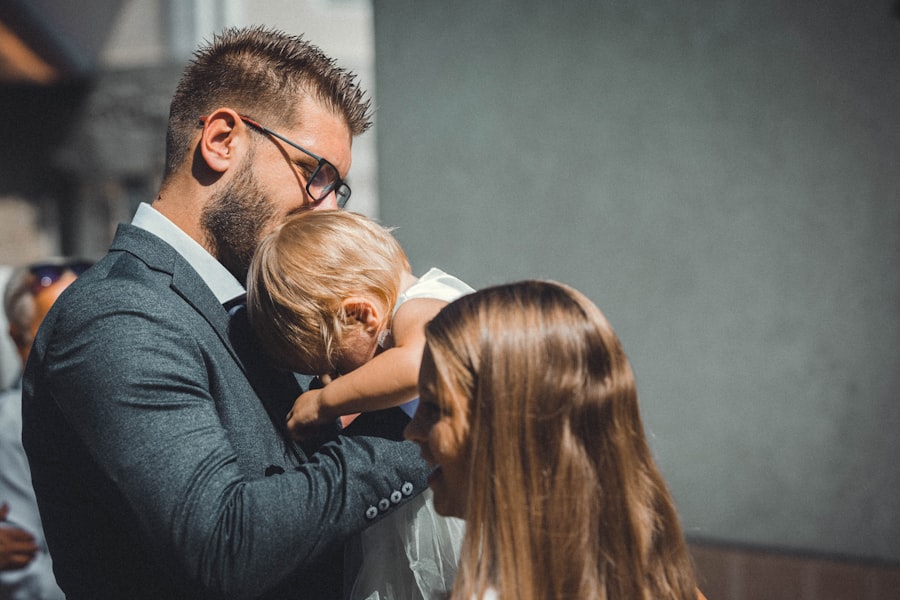 Photo confronting family members