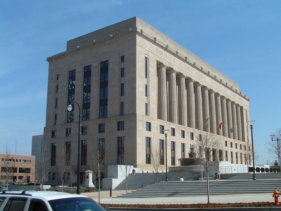 Photo forensic auditor in court