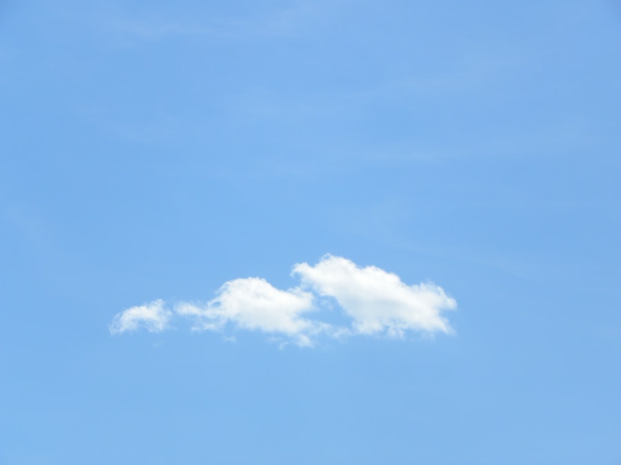 Photo Deleting the cloud