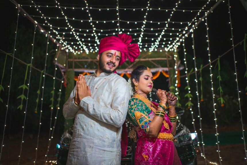 Photo neon wedding drama